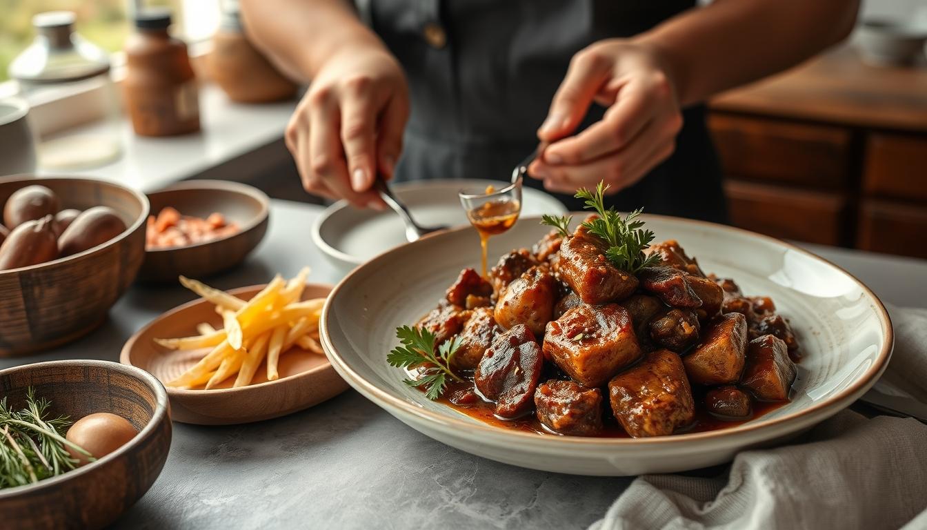 Fresh seasonal ingredients arranged for home cooking