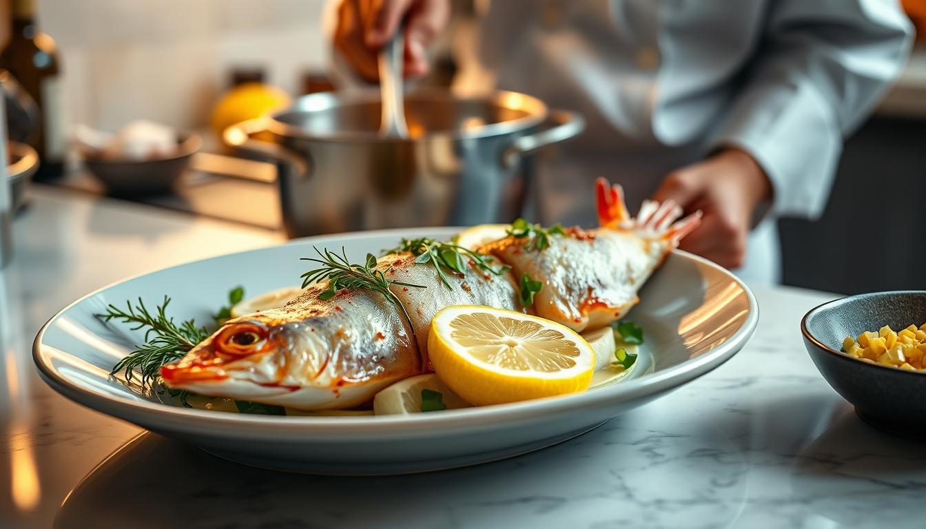 Measured baking ingredients prepared on a counter